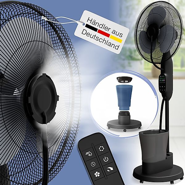 aktimeo Standventilator mit Luftbefeuchtung, Timerfunktion, Bodenrollen & F günstig online kaufen