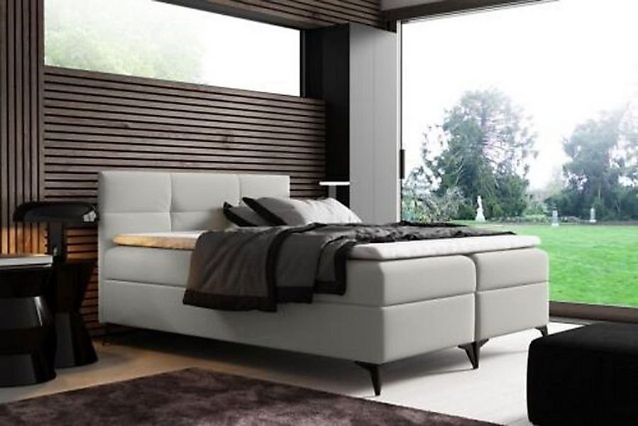 JVmoebel Bett mit Bettkasten 180x200 Boxspringbett Doppel Hotel Betten Schw günstig online kaufen
