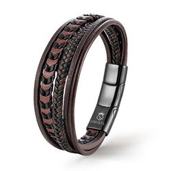 UNIQAL.de Lederarmband Lederarmband Herren "ARMARA" geflochten günstig online kaufen