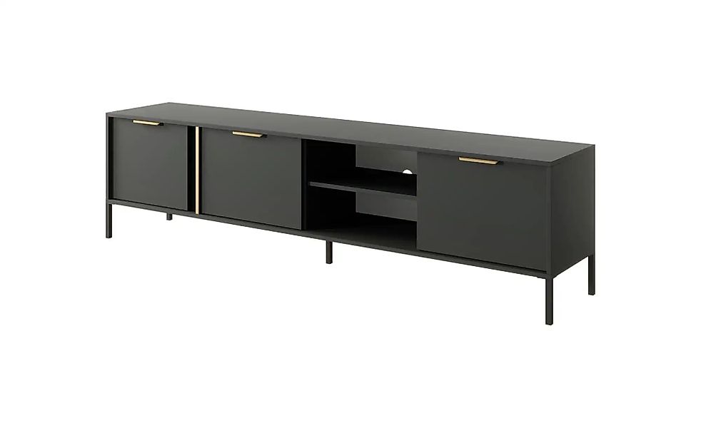 Lowboard  Lars ¦ schwarz ¦ Maße (cm): B: 202,9 H: 53,4 Kommoden & Sideboard günstig online kaufen