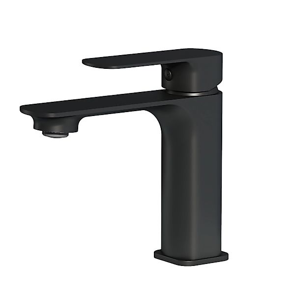 Emke Wasserhahn Bad 166 x 152 x 45 mm Schwarz Matt Waschtischarmatur Mischb günstig online kaufen