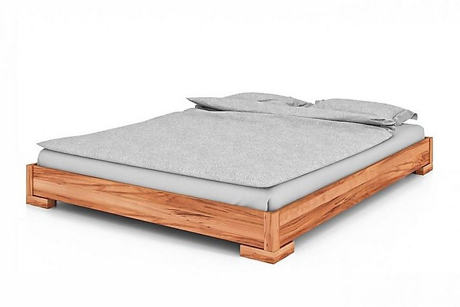 Natur24 Einzelbett Bett Bento 2 Sonderlänge 120x220 Kernbuche o. Kopfteil m günstig online kaufen