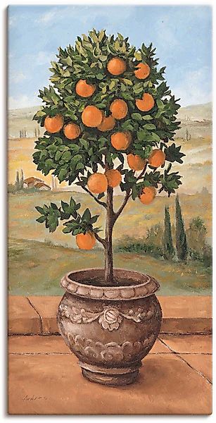 Artland Wandbild »Orangenbaum« Bäume 1 Stk. tlg. als Leinwandbild, Wandaufk günstig online kaufen