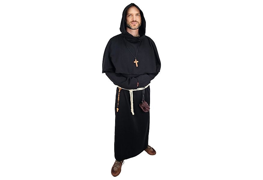 Vehi Mercatus Wikinger-Kostüm Mönchskutte schwarz "Baldrich" - Set aus Habi günstig online kaufen
