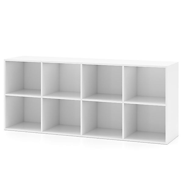 COSTWAY Bücherregal, Bücherschrank mit 8 Fächern günstig online kaufen