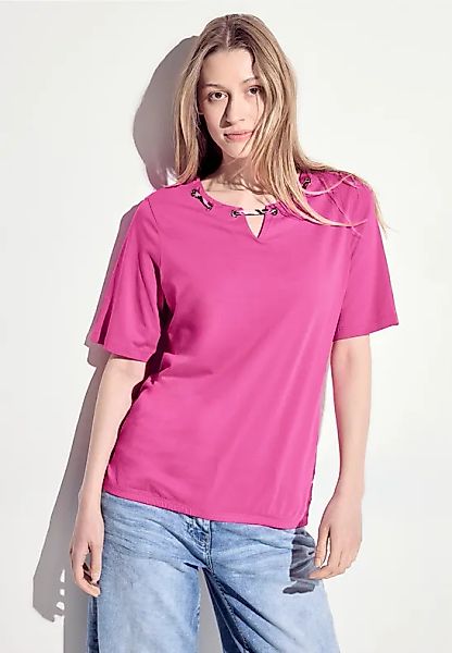 T-Shirt mit Print Detail günstig online kaufen