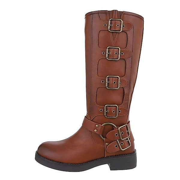 Ital-Design Damen Bikerschuhe Biker Westernstiefel (85275991) günstig online kaufen