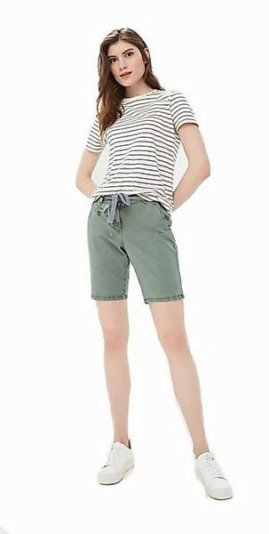 TOM TAILOR Chinoshorts Bermuda olive grün Bindegürtel,leicht elastisch günstig online kaufen