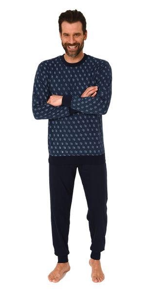 Normann Pyjama Herren Schlafanzug lang mit günstig online kaufen