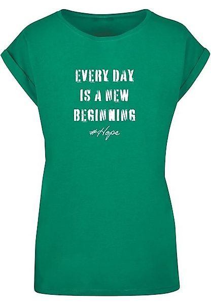 Merchcode T-Shirt Merchcode Damen Ladies Hope 2 Extended Shoulder Tee (1-tl günstig online kaufen