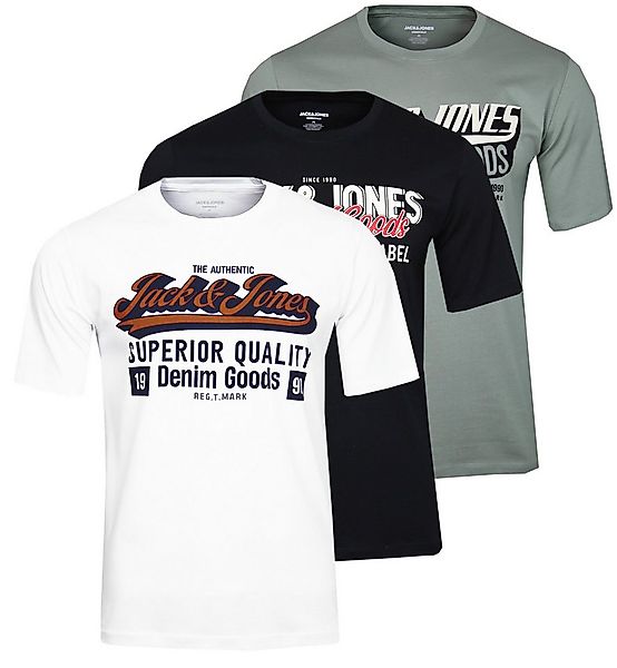 Jack & Jones Print-Shirt Jack & Jones Rundhalsshirt JJETHAN TEE SS CREW NEC günstig online kaufen