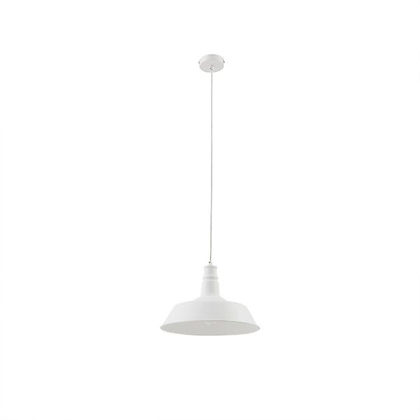 Lindby Pendelleuchte Laylan 10030683 Modern in Weiß aus Metall 1-flammig E2 günstig online kaufen
