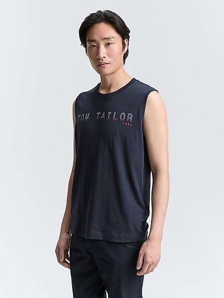 TOM TAILOR Tanktop Tanktop mit Logo-Print günstig online kaufen