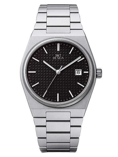 S&T Design Quarzuhr Herren Uhr Silber günstig online kaufen