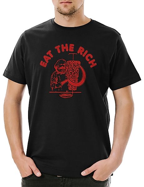 Urban Backwoods Print-Shirt Eat The Rich günstig online kaufen