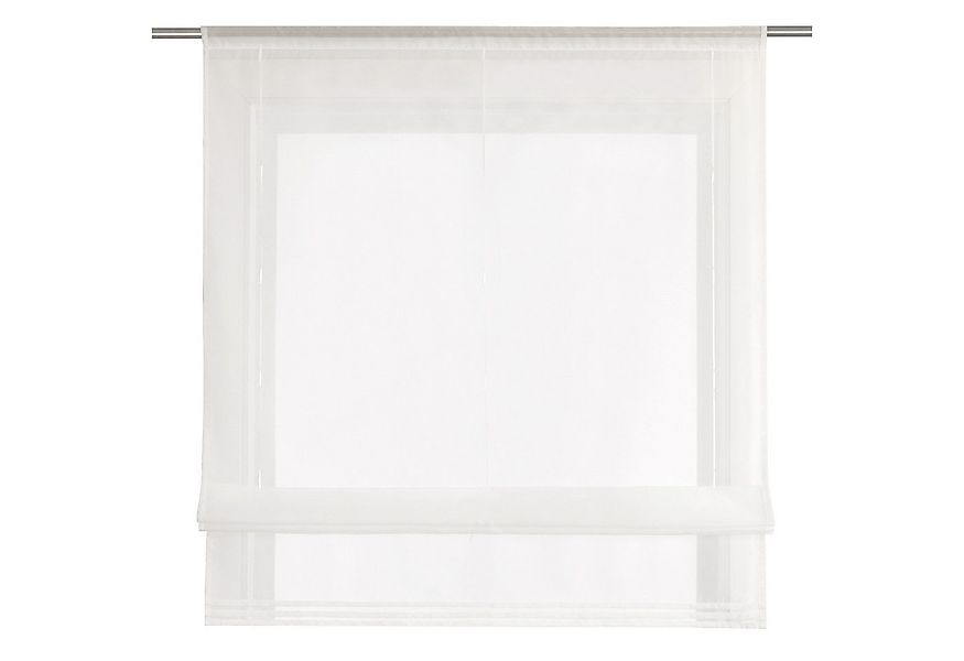 Joyswahl Raffrollo, mit Stangendurchzug, Voile Uni, Wohnzimmer, Transparent günstig online kaufen