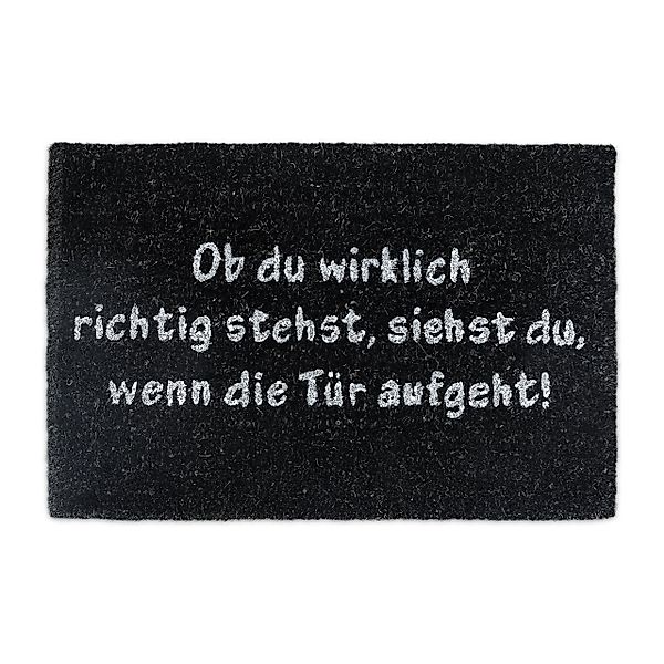 relaxdays Fußmatte Kokos SPRUCH, Höhe: 10 günstig online kaufen