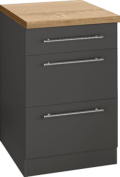 wiho Küchen Unterschrank "Unna", 50 cm breit, mit 2 großen Auszügen günstig online kaufen