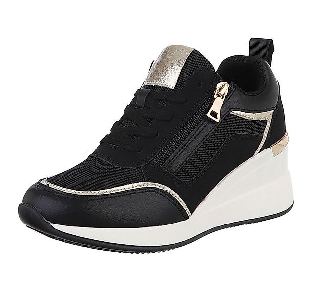 Ital-Design Damen Low-Top Freizeit Sneaker (88577374) Keilabsatz/Wedge Snea günstig online kaufen