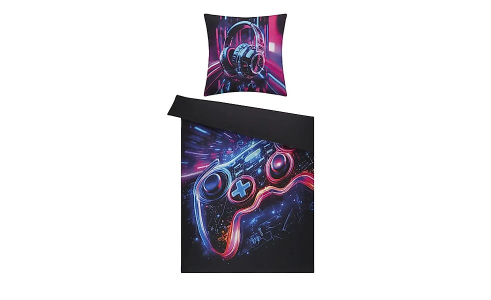 como Mako-Satin Bettwäsche  Gamer ¦ schwarz ¦ Maße (cm): B: 135 Bettwaren > günstig online kaufen