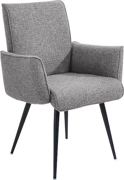 K+W Komfort & Wohnen Armlehnstuhl "Giacomo I" () 1 Stk.4- Fuß-Armlehnenstuh günstig online kaufen