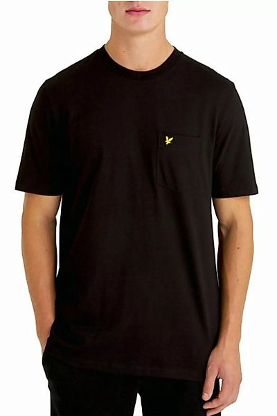 Lyle & Scott T-Shirt Baumwolle, Mit Logo, Rundhalsausschnitt Und Tasche günstig online kaufen