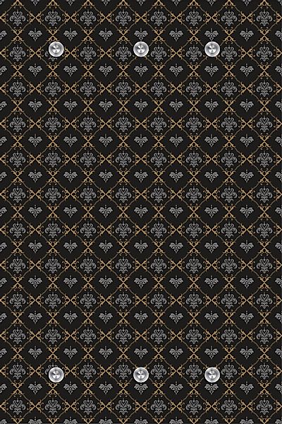 queence Garderobenleiste "Muster", mit 6 Haken, 80 x 120 cm günstig online kaufen