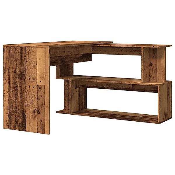 vidaXL Eckschreibtisch Altholz-Optik 200,5x50x76 cm Holzwerkstoff 855956 günstig online kaufen