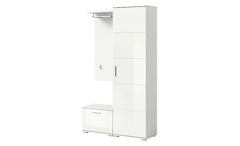 Garderobenset   ¦ weiß ¦ Maße (cm): B: 110 H: 191 Garderoben & Kleiderstang günstig online kaufen