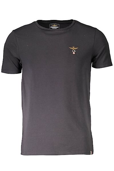 Aeronautica Militare T-Shirt Herren T-Shirt Schwarz: Dehnbar, Kurzarm & Run günstig online kaufen