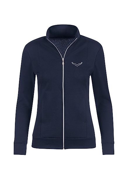Trigema Sweatjacke TRIGEMA Jacke veredelt mit günstig online kaufen