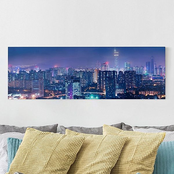 Leinwandbild - Panorama Shenzen in China günstig online kaufen