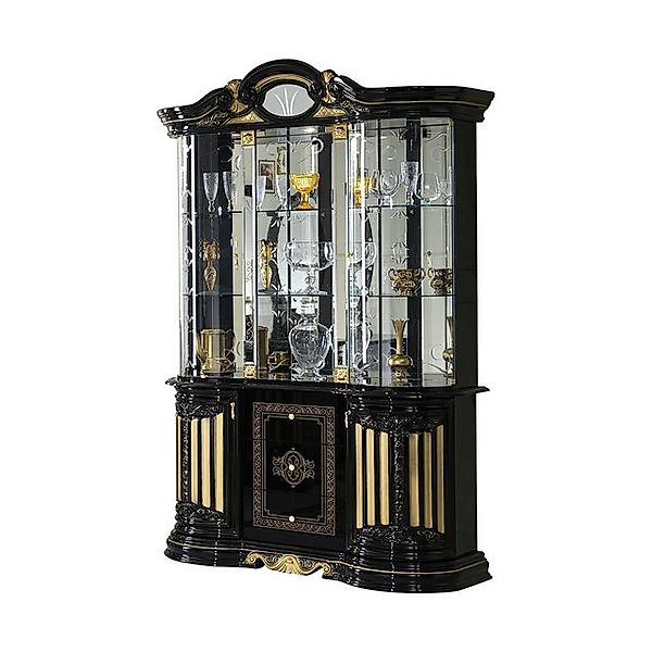 Interdesign24 Glasvitrine Bella (5-Türig, mit 3 Schubladen, im Barock-Stil, günstig online kaufen