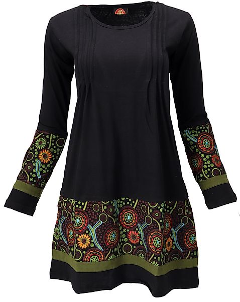 Guru-Shop Midikleid Baumwoll Minikleid Boho chic, günstig online kaufen