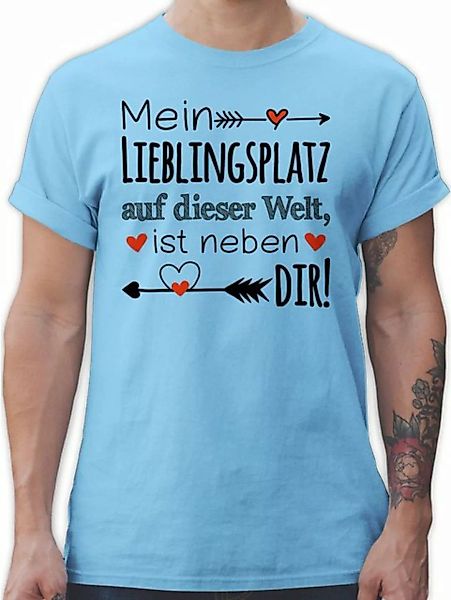 Shirtracer T-Shirt Lieblingsplatz - Geschenk Beziehung Partner Partnerin Li günstig online kaufen
