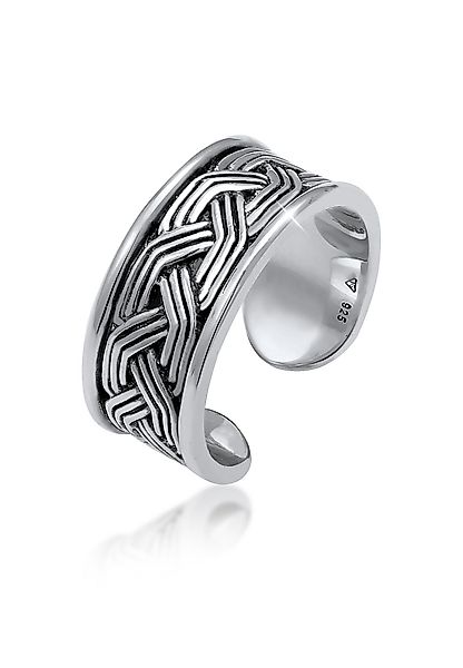 Kuzzoi Silberring Herren Bandring Ornament Design günstig online kaufen