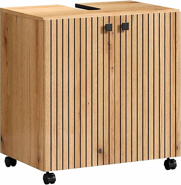 welltime Waschbeckenunterschrank "Amrum" 1 Stk. tlg. Waschtisch auf Rollen günstig online kaufen