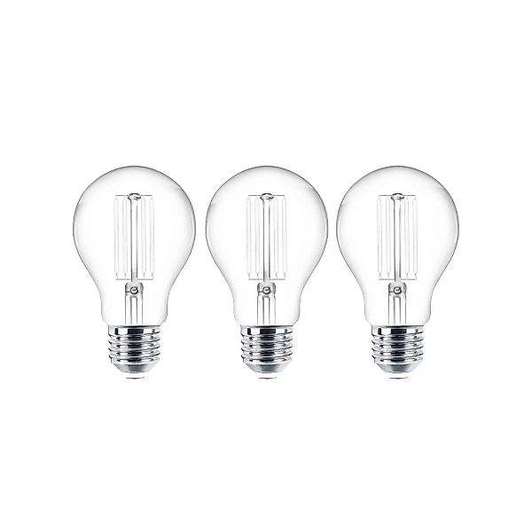 LED-Leuchtmittel Filament E27 klar 7W 2700K 806lm 3er-Set günstig online kaufen