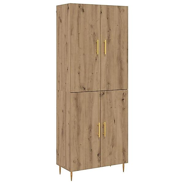 vidaXL Highboard Artisan-Eiche 69,5 x 34 x 180 cm Holzwerkstoff 3394579 günstig online kaufen