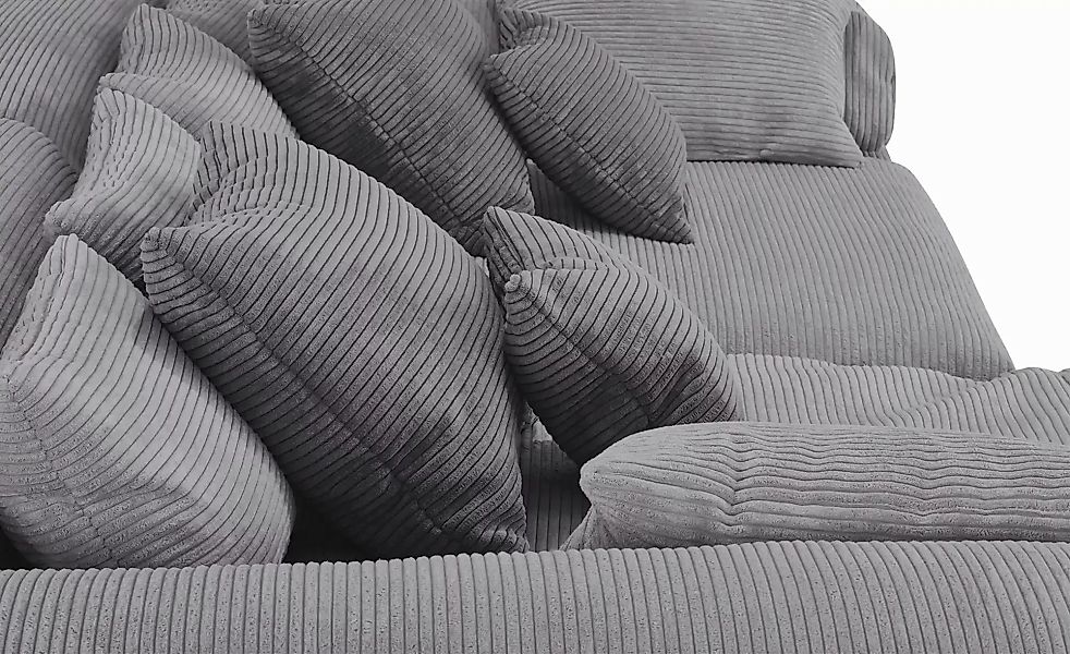 smart Ecksofa  Lianea ¦ grau ¦ Maße (cm): B: 291 H: 86 T: 208.0 Polstermöbe günstig online kaufen