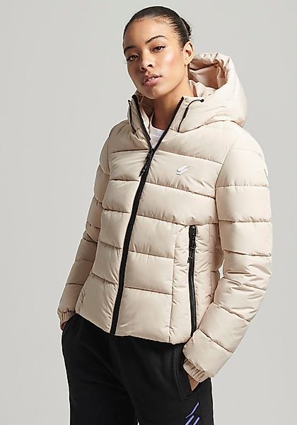 Superdry "HOODED SPIRIT SPORTS PUFFER" mit Kapuze aus wasserabweisendem Mat günstig online kaufen