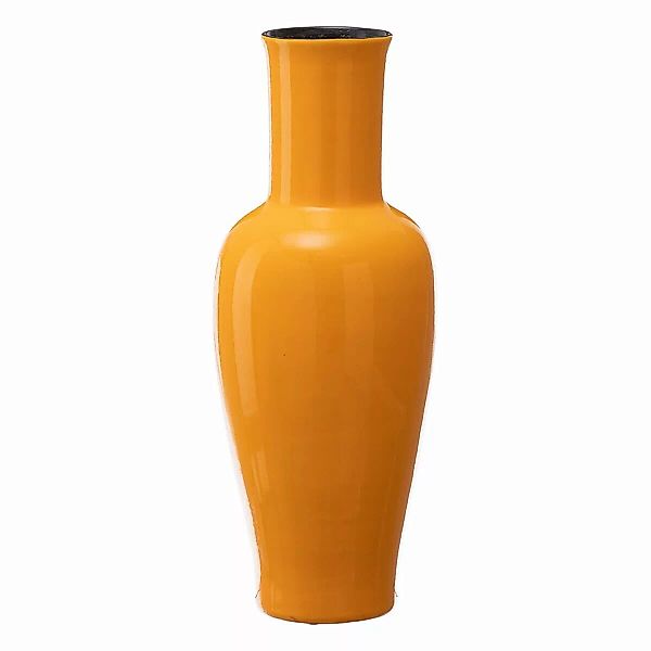 Vase 21,5 X 21,5 X 52,5 Cm Aus Keramik Gelb günstig online kaufen