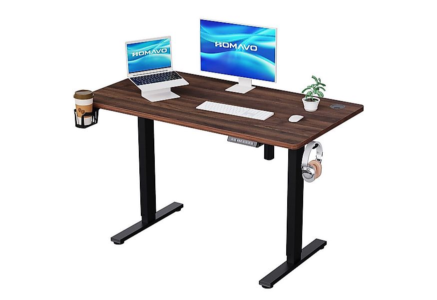 HOMAVO Schreibtisch Höhenverstellbarer schreibtisch mit Memory- und Rebound günstig online kaufen