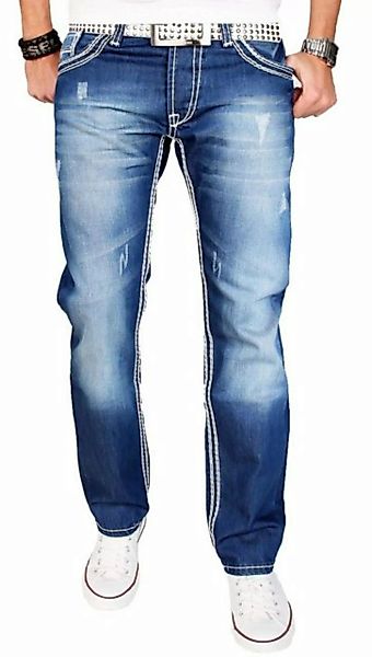Alessandro Salvarini Straight-Jeans ASCanio mit auffälligen dicken Nähten günstig online kaufen