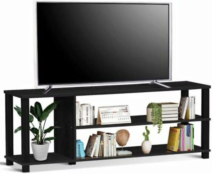 COSTWAY® TV-Schrank Sideboard 110cm breit schwarz günstig online kaufen