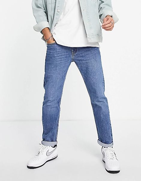 Levi's – 502 Hi Ball – Schmal zulaufende Jeans in Blau günstig online kaufen