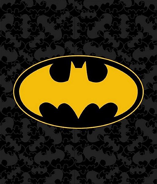 Wohndecke Batman Flauschdecke Schmusedecke Kuscheldecke 120 x 150 cm, Aptex günstig online kaufen