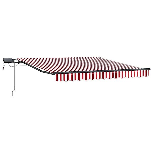 vidaXL Einziehbare Markise Rot und Weiß 350 x 250 cm Stoff 3330272 günstig online kaufen