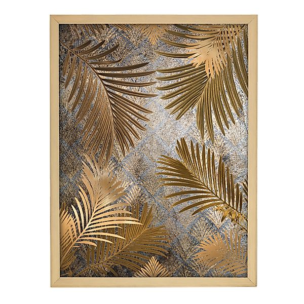 Wandbild Golden Leaves 30x40cm gold, 30 x 40 cm günstig online kaufen