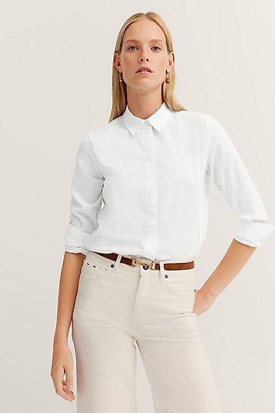bugatti Hemdbluse, aus Baumwoll-Leinen-Mix günstig online kaufen